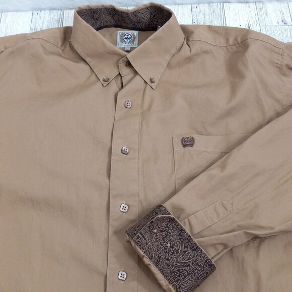 Cinch Shirt Men's Med Plaid Rodeo Cowboy Ranch Dadcore Flip Cuff Square Button - Picture 9 of 16